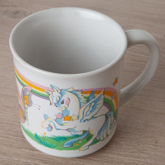 VTG 80s Wallace Berrie Pegasus Rainbow Butterfly Coffee Mug 1982 Fantasy #4907 - Picture 15 of 16